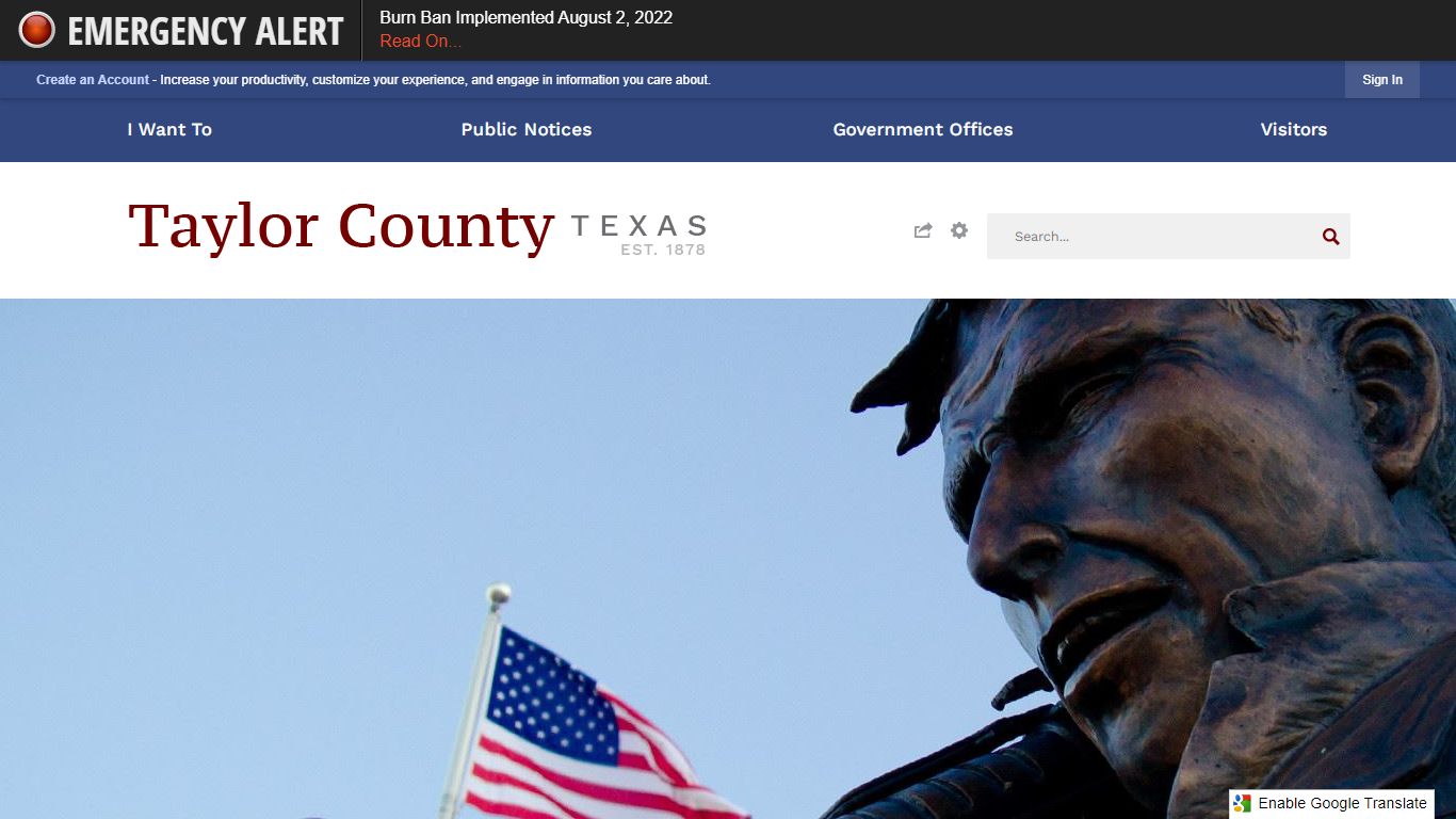 Taylor County, TX - Official Website | Official Website